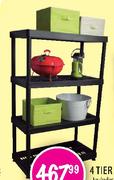 4 Tier Plastic Shelf-18kg