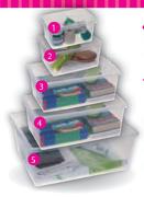 Addis Clear/Neat Storage Box-30L Each