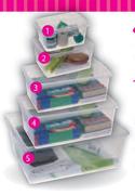 Addis Clear/Neat Storage Box-15L Each