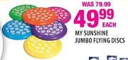 My Sunshine Jumbo Flying Discs-Each