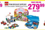 Nego Pink Or Blue Suitcase-Per Set
