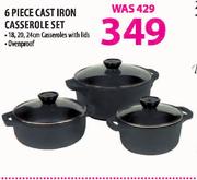Cast Iron Casserole Set-6Pcs.