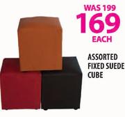 Assorted Fixed Suede Cube-Each