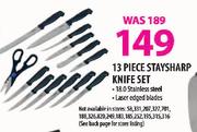 Staysharp Knife Set-13Pcs.