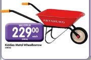 Kiddies Metal Wheelbarrow-Each