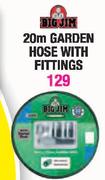 Big Jim 20m Garden Hose With Fittings-Each