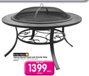Ferrace Leisure Verona Round Firepit With Granite Table-Each
