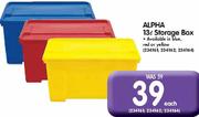Alpha 13L Storage Box-Each
