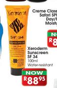 Xeroderm Sunscreen SF34(Water Resistant)-100ml
