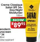 Creme Classique Safari SPF 34+ Day/Night Moisturiser-100ml