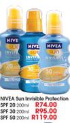 Nivea Sun Visible Protection SPF 20-200ml