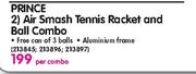 Prince Air Smash Tennies Racket And Ball Combo-Per Combo