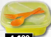 Pastel Lunchbox With Cutlery