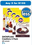 Snowflake Creation 5 Pack(All Variants)-5's