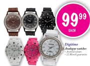 Digitime Analogue Watches-each