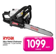 Ryobi 38cc Petrol Chainsaw-Each