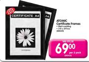 Atomic Certificate Frames 210 x 297mm-per 2 pack