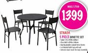 Strada 5 Piece Dinette Set