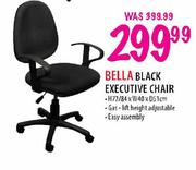 Bella Black Executive Chair H72/84xW40xD51cm