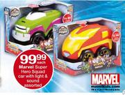 Marvel Super Hero Squad Car With Light & Sound Assorted Each