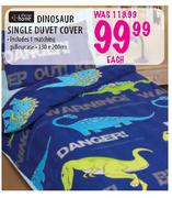Always Home Dinosaur Single Duvet Cover