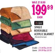 Always Home Single Reversible Acrylic Blanket