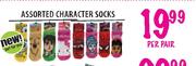 Assorted Character Socks-Per pair
