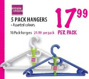 Simple Choice 10 pack Hangers in Assorted Colour
