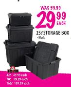 Big Jim Storage Box Black-25Ltr Each