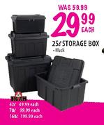 Big Jim Storage Box Black-42Ltr Each