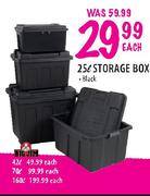 Big Jim Storage Box Black-70Ltr Each