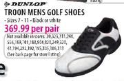 Dunlop Troon Mens Golf Shoes(Sizes 7-11)-Per Pair