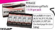 Pinnacle Gold Distance Golf Balls-Per Pack