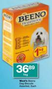 West's Beeno Dog Biscuits Assorted-1Kg