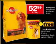 Pedigree Dog Food Assorted-1.75Kg + Pedigree Dog Food Pouch-100Gm