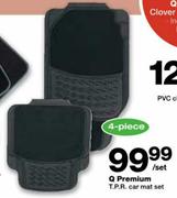 Q Premium T.P.R Car Mat Set-4Piece Per Set