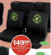 Q Premium Clover Car Seat Cover 6 Piece Per Set