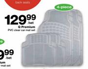 Q Premium PVC Clear Car Mat Set Per Set