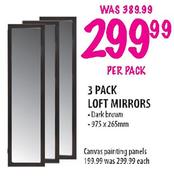 Loft Mirrors 3 Pack-975x265mm