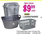 Addis Rectangular Laundry Basket-Each