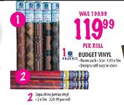 Supa Shine Jumbo Vinyl-2x5m Per Roll