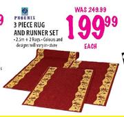 Phoenix Rug & Runner Set-3 Piece 