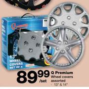 Q Premium Wheel Covers Assorted-13" & 14" Per Set