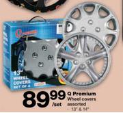Q Premium Wheel Covers Assorted Set-13" & 14"