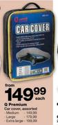 Q Premium Car Cover Assoretd Extra Large