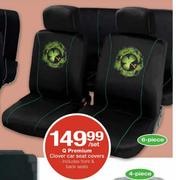 Q Premium Clover Car Seat Covers Set-6 Piece