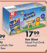Sun Blast Mixed Fruit Drink Assorted-10 x 200ml