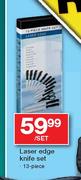 Laser Edge Knife Set-13 piece per set