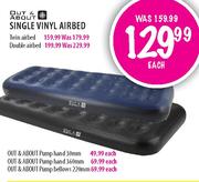 Out & About Single Vinyl Airbed
