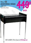 Out & About 3 piece Braai Set